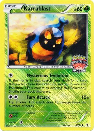 Pokemon | Karrablast (8/101) (Championship Promo) [Black & White: Noble Victories] | The Nerd Merchant