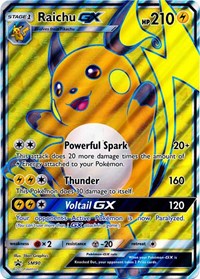 Pokemon | Raichu GX (SM90) (Jumbo Card) [Sun & Moon: Black Star Promos] | The Nerd Merchant