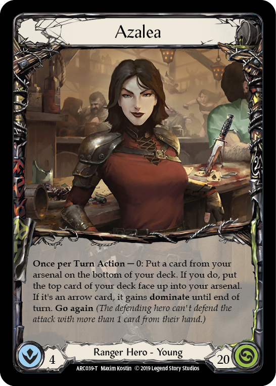 Flesh and Blood TCG | Azalea // Nebula Blade [ARC039-T // ARC077-T] (Arcane Rising)  1st Edition Normal | The Nerd Merchant