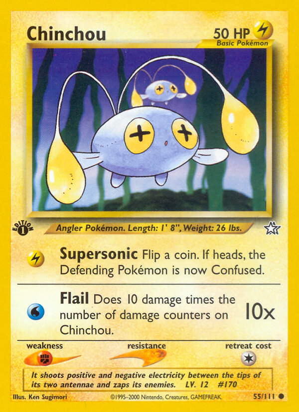 Pokemon | Chinchou (55/111) [Neo Genesis 1st Edition] | The Nerd Merchant