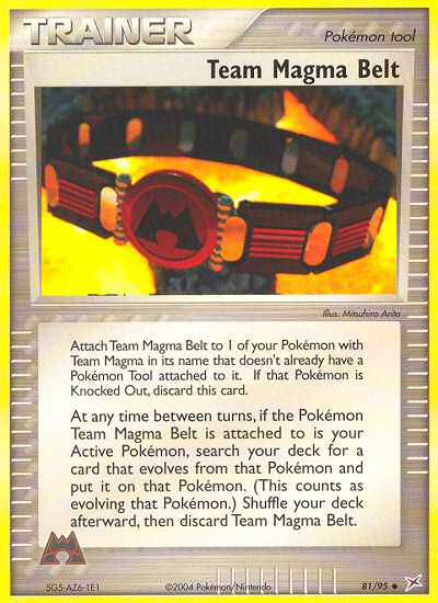 Pokemon | Team Magma Belt (81/95) [EX: Team Magma vs Team Aqua] | The Nerd Merchant