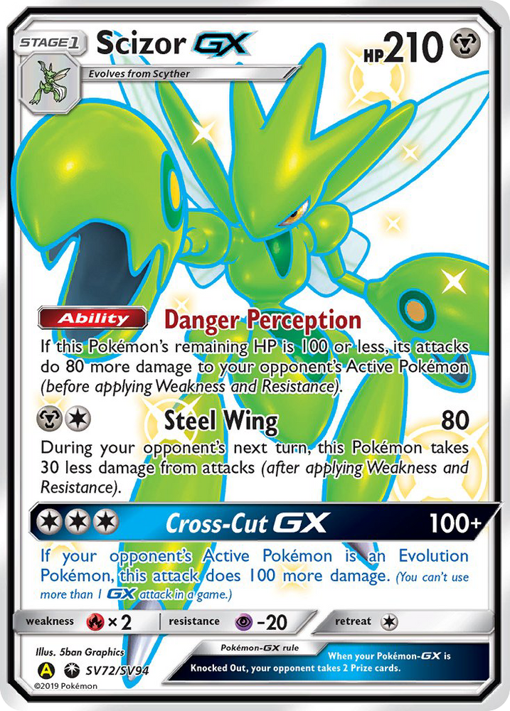 Pokemon | Scizor GX (SV72/SV94) [Sun & Moon: Hidden Fates - Shiny Vault] | The Nerd Merchant