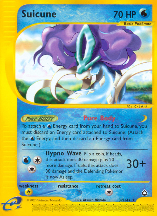 Pokemon | Suicune (37/147) [Aquapolis] | The Nerd Merchant
