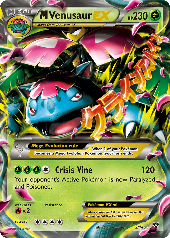 Pokemon | M Venusaur EX (2/146) [XY: Base Set] | The Nerd Merchant