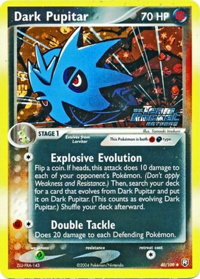 Pokemon | Dark Pupitar (40/109) (Stamped) [EX: Team Rocket Returns] | The Nerd Merchant