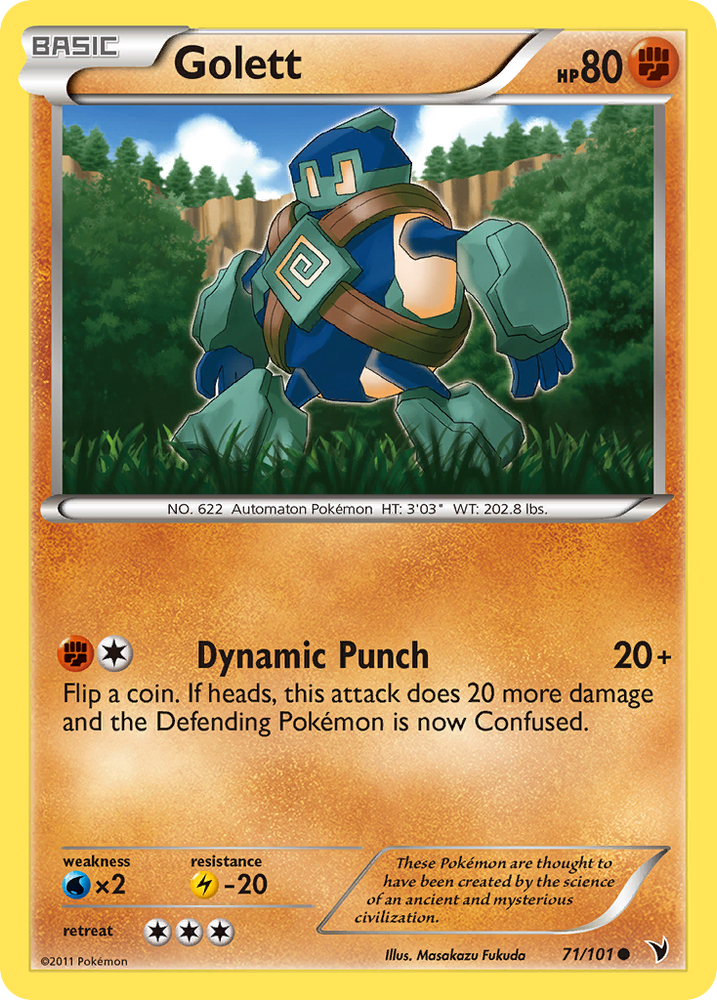 Pokemon | Golett (71/101) [Black & White: Noble Victories] | The Nerd Merchant