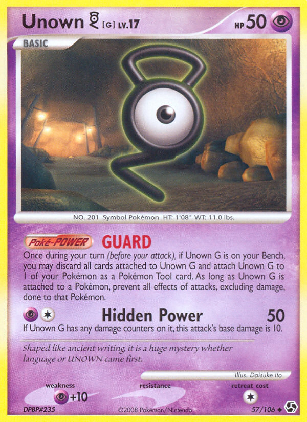 Pokemon | Unown G (57/106) [Diamond & Pearl: Great Encounters] | The Nerd Merchant