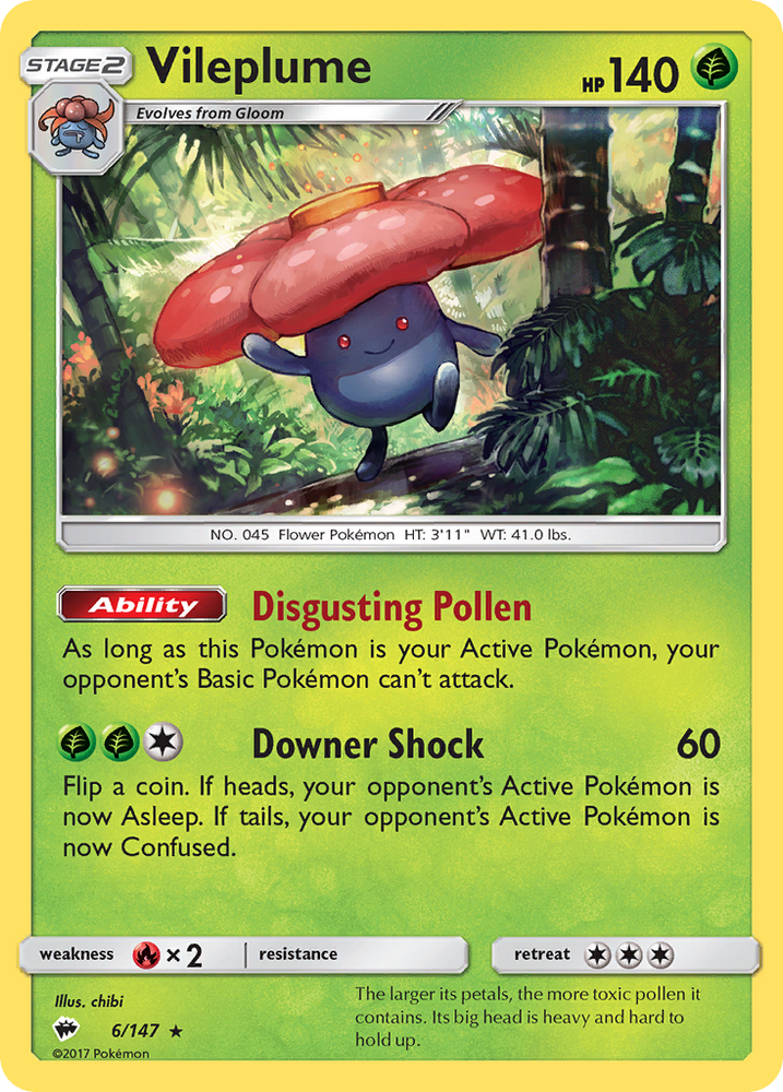 Pokemon | Vileplume (6/147) [Sun & Moon: Burning Shadows] | The Nerd Merchant