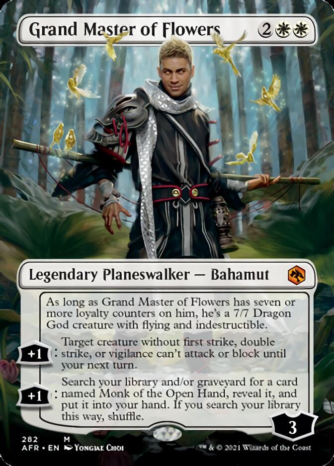 Magic | Grand Master of Flowers (Borderless) [Dungeons & Dragons: Adventures in the Forgotten Realms] | The Nerd Merchant
