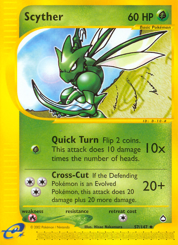 Pokemon | Scyther (57/147) [Aquapolis] | The Nerd Merchant