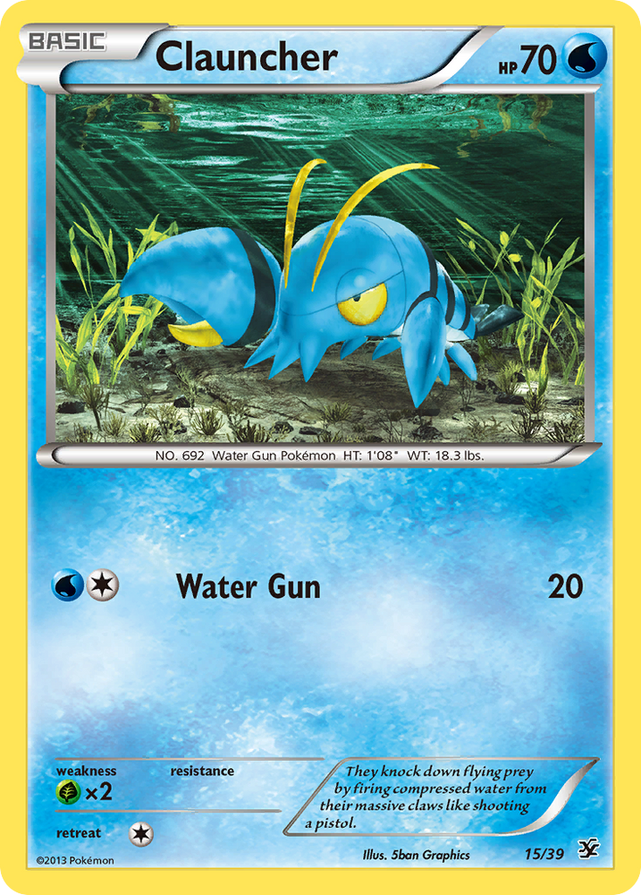 Pokemon| Clauncher (15/39) [XY: Kalos Starter Set] | The Nerd Merchant
