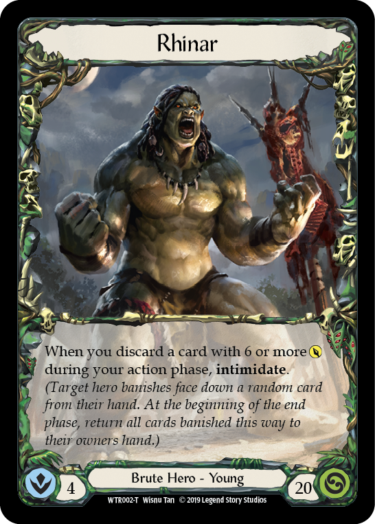 Flesh and Blood TCG | Rhinar // Harmonized Kodachi [WTR002-T // WTR078-T] (Welcome to Rathe)  Alpha Print Normal | The Nerd Merchant