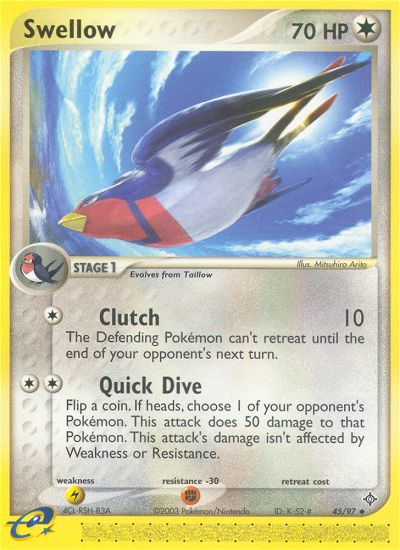 Pokemon | Swellow (45/97) [EX: Dragon] | The Nerd Merchant