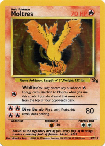 Pokemon | Moltres (12/62) [Fossil Unlimited] | The Nerd Merchant