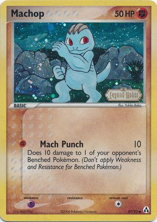 Pokemon | Machop (57/92) (Stamped) [EX: Legend Maker] | The Nerd Merchant