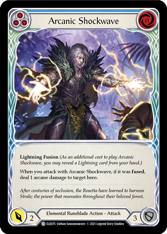 Flesh and Blood TCG | Arcanic Shockwave (Blue) [ELE075] (Tales of Aria)  1st Edition Normal | The Nerd Merchant