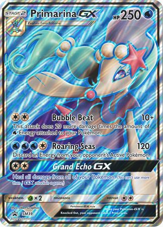 Pokemon | Primarina GX (SM39) (Jumbo Card) [Sun & Moon: Black Star Promos] | The Nerd Merchant