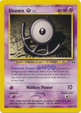 Pokemon | Unown [U] (51/75) [Neo Discovery Unlimited] | The Nerd Merchant