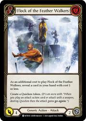 Flesh and Blood TCG | Flock of the Feather Walkers (Yellow) [U-WTR183] (Welcome to Rathe Unlimited)  Unlimited Rainbow Foil | The Nerd Merchant