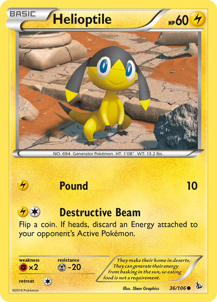 Pokemon | Helioptile (36/106) [XY: Flashfire] | The Nerd Merchant
