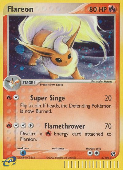 Pokemon | Flareon (5/100) [EX: Sandstorm] | The Nerd Merchant