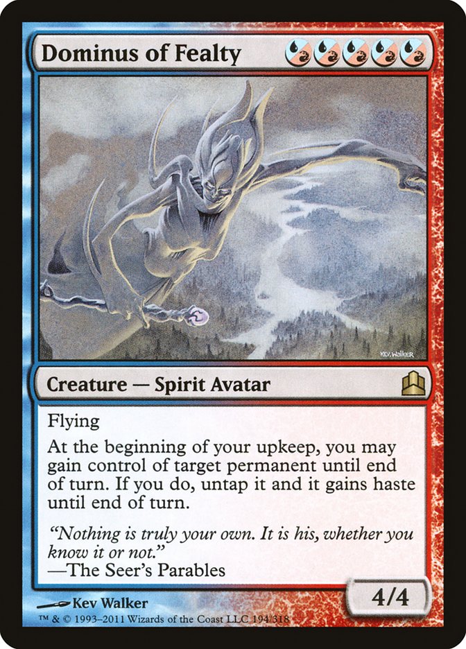 Magic | Dominus of Fealty [Commander 2011] | The Nerd Merchant
