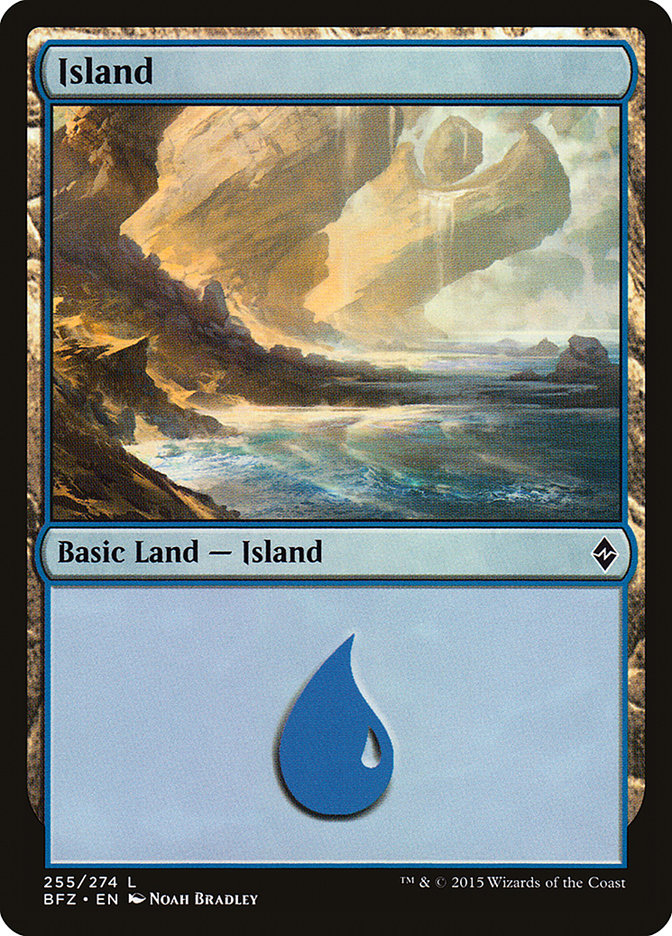 Magic | Island (255) [Battle for Zendikar] | The Nerd Merchant