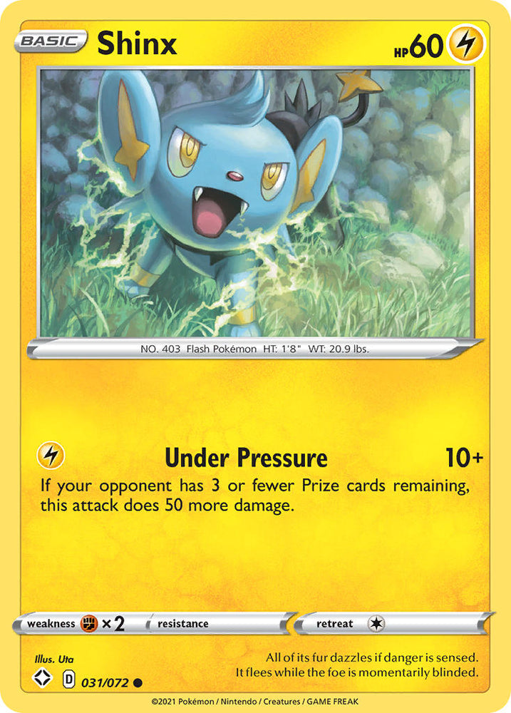 Pokemon | Shinx (031/072) [Sword & Shield: Shining Fates] | The Nerd Merchant