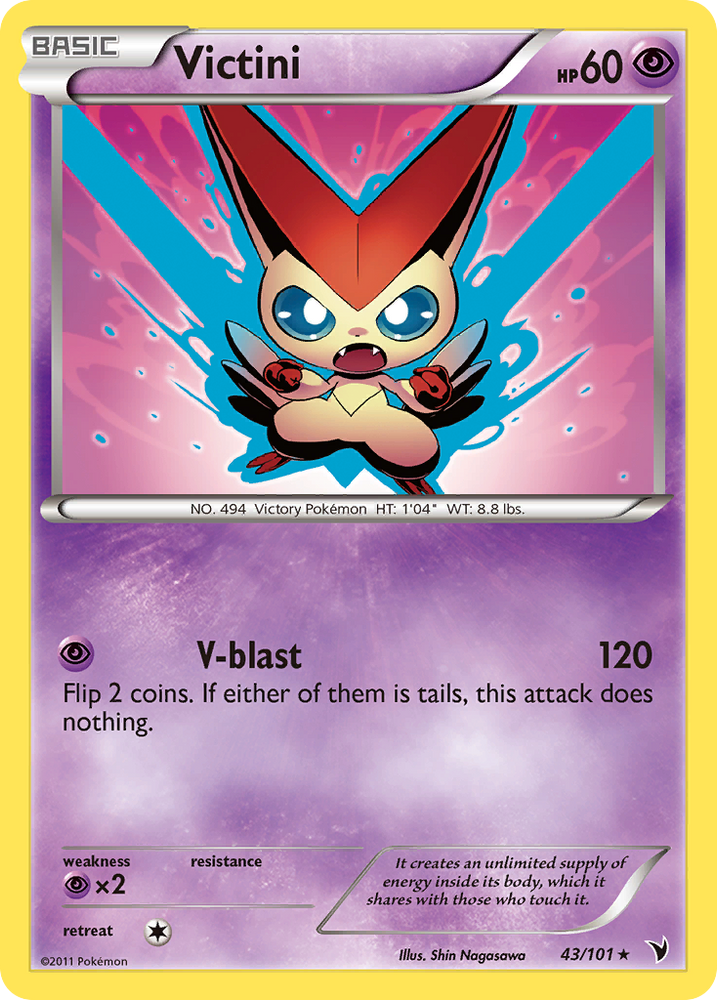 Pokemon | Victini (43/101) [Black & White: Noble Victories] | The Nerd Merchant
