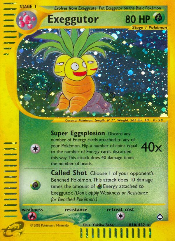 Pokemon | Exeggutor (H10/H32) [Aquapolis] | The Nerd Merchant