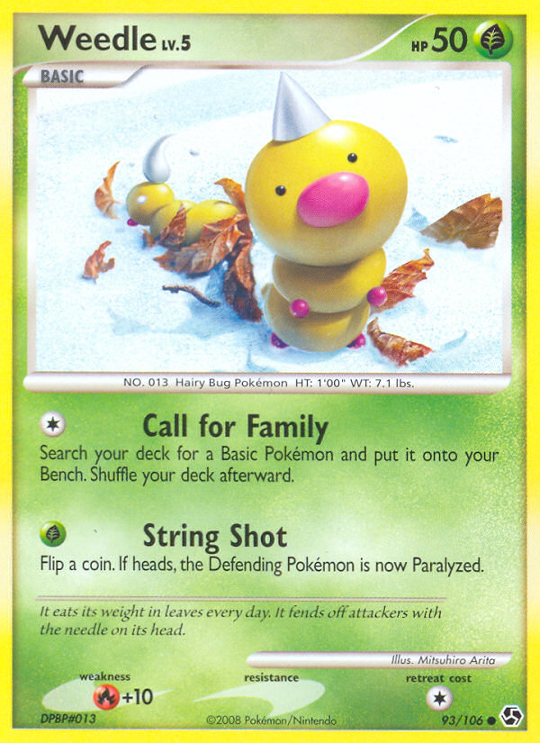 Pokemon | Weedle (93/106) [Diamond & Pearl: Great Encounters] | The Nerd Merchant