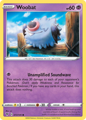 Pokemon | Woobat (073/185) [Sword & Shield: Vivid Voltage] | The Nerd Merchant