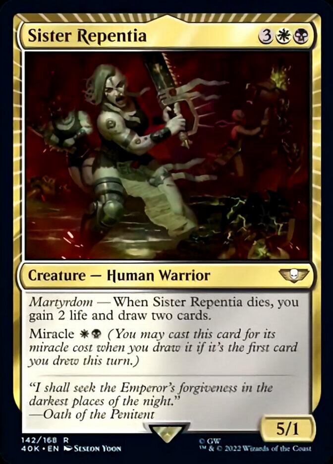 Magic | Sister Repentia [Warhammer 40,000] | The Nerd Merchant