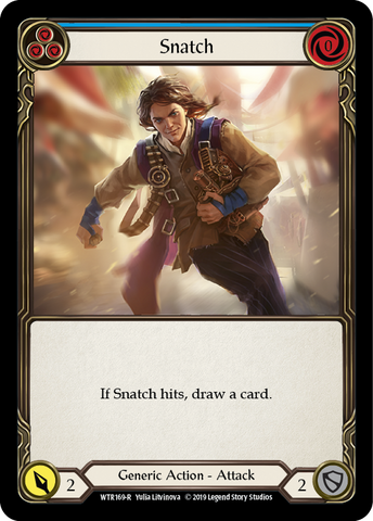 Flesh and Blood TCG | Snatch (Blue) [WTR169-R] (Welcome to Rathe)  Alpha Print Normal | The Nerd Merchant