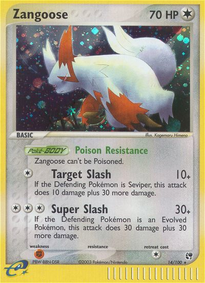 Pokemon | Zangoose (14/100) [EX: Sandstorm] | The Nerd Merchant