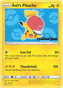Pokemon | Ash's Pikachu (SM114) [Sun & Moon: Black Star Promos] | The Nerd Merchant