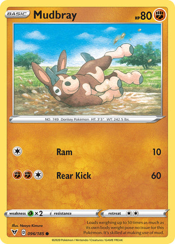 Pokemon | Mudbray (096/185) [Sword & Shield: Vivid Voltage] | The Nerd Merchant