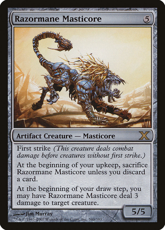 Magic | Razormane Masticore [Tenth Edition] | The Nerd Merchant