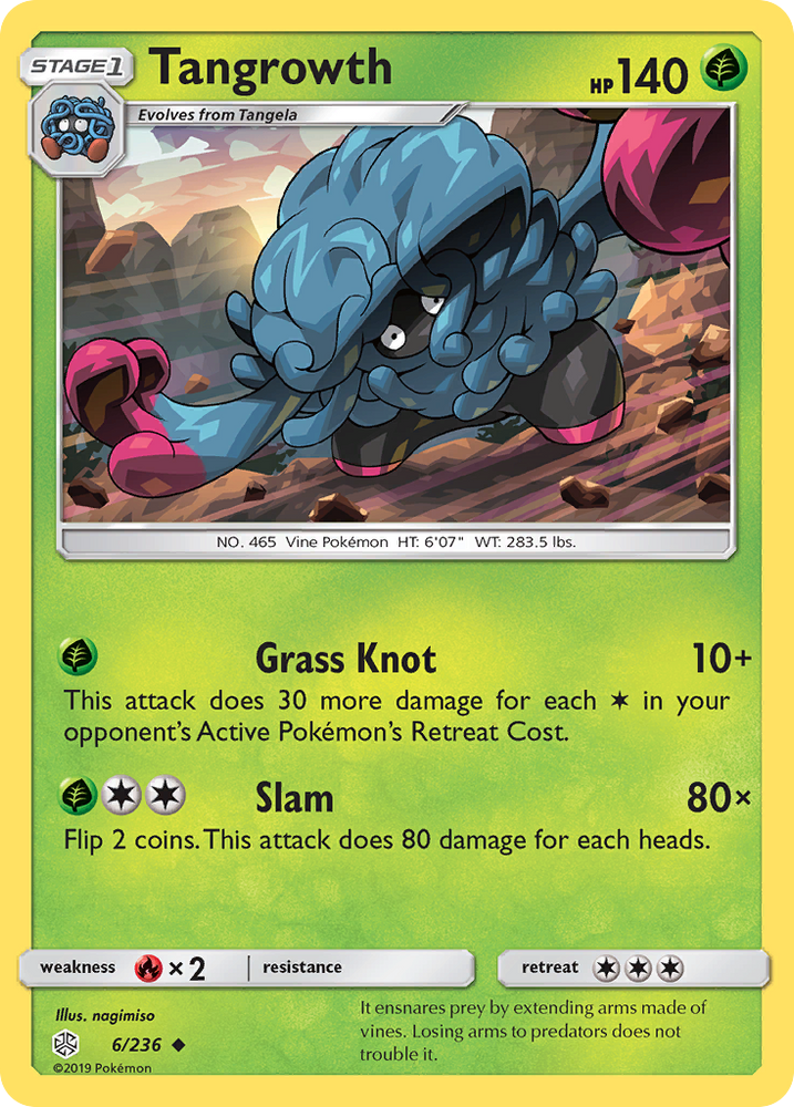 Pokemon| Tangrowth (6/236) [Sun & Moon: Cosmic Eclipse] | The Nerd Merchant