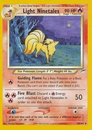 Pokemon | Light Ninetales (50/105) [Neo Destiny Unlimited] | The Nerd Merchant