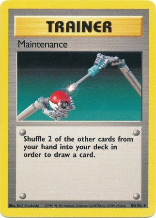 Pokemon | Maintenance (83/102) [Base Set Unlimited] | The Nerd Merchant