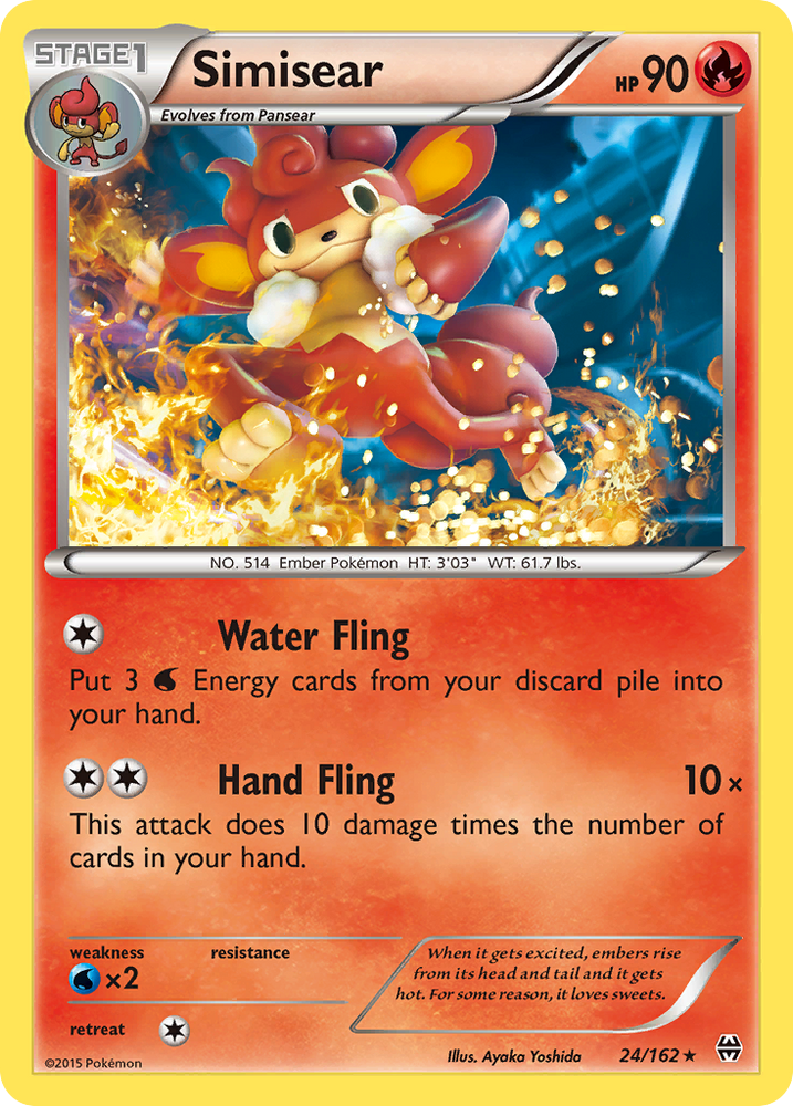 Pokemon | Simisear (24/162) [XY: BREAKthrough] | The Nerd Merchant