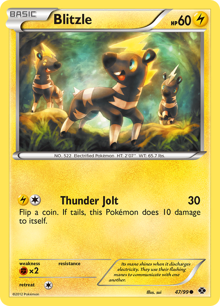 Pokemon | Blitzle (47/99) [Black & White: Next Destinies] | The Nerd Merchant