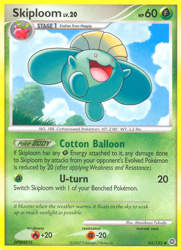 Pokemon | Skiploom (65/132) [Diamond & Pearl: Secret Wonders] | The Nerd Merchant