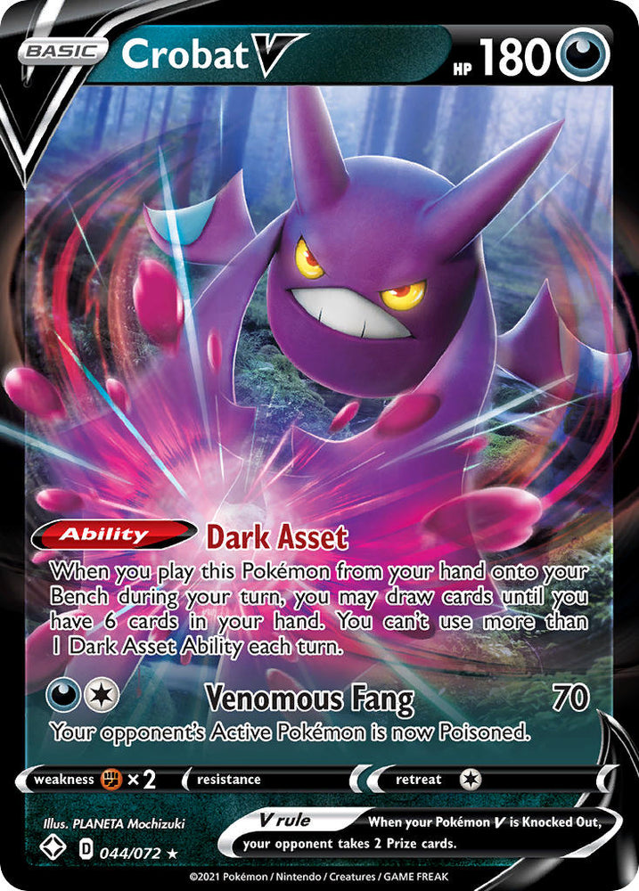 Pokemon | Crobat V (044/072) [Sword & Shield: Shining Fates] | The Nerd Merchant