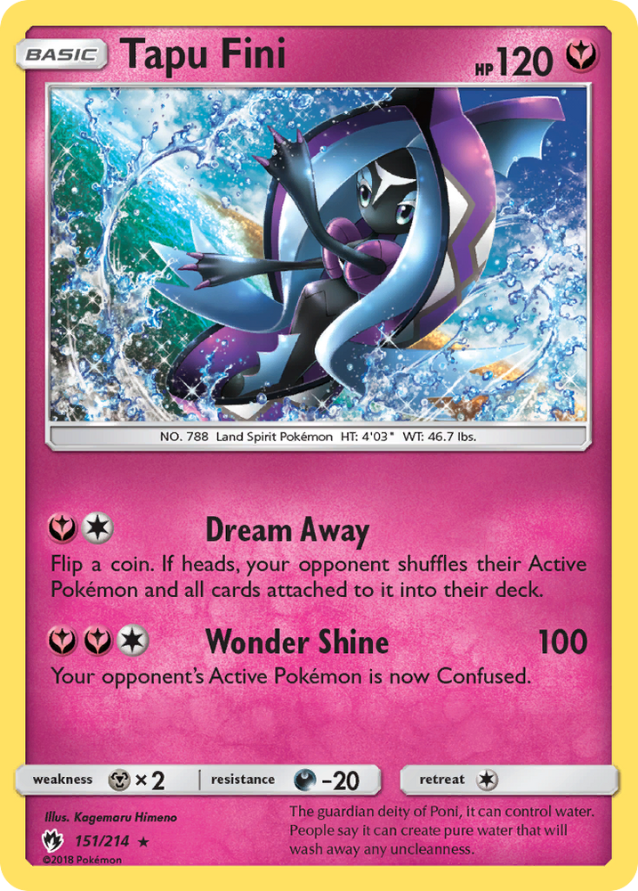 Pokemon | Tapu Fini (151/214) [Sun & Moon: Lost Thunder] | The Nerd Merchant