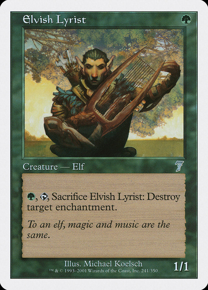 Magic | Elvish Lyrist [Seventh Edition] | The Nerd Merchant