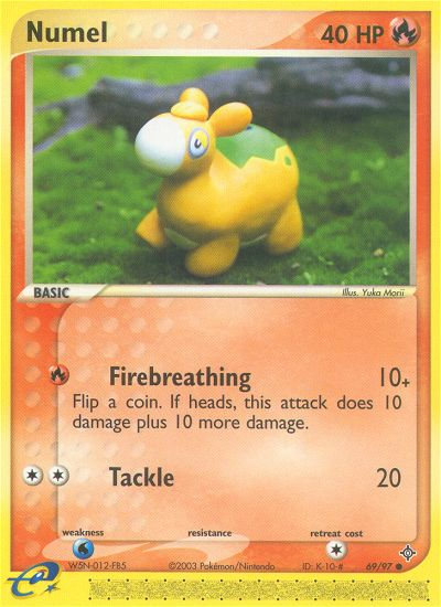 Pokemon | Numel (69/97) [EX: Dragon] | The Nerd Merchant