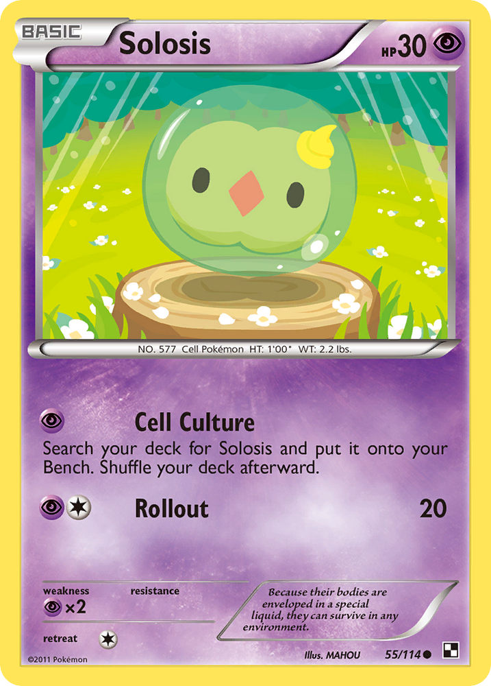 Pokemon | Solosis (55/114) [Black & White: Base Set] | The Nerd Merchant