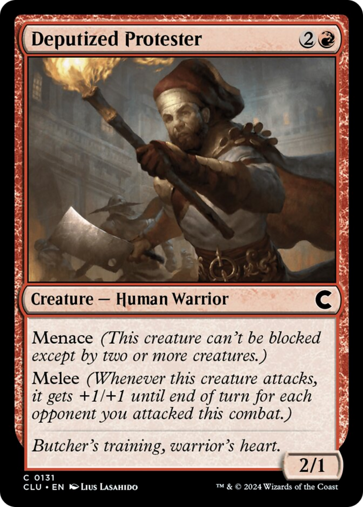 Magic | Deputized Protester [Ravnica: Clue Edition] | The Nerd Merchant